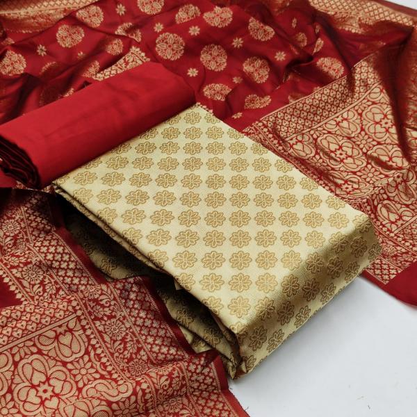 BNRS 105 Stylist Rich Look Banarasi Silk Dress Materials 